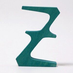 NWT Grimm's Wooden Toys Anthroposophical Letter Z